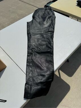 Women’s Black Leather Pants